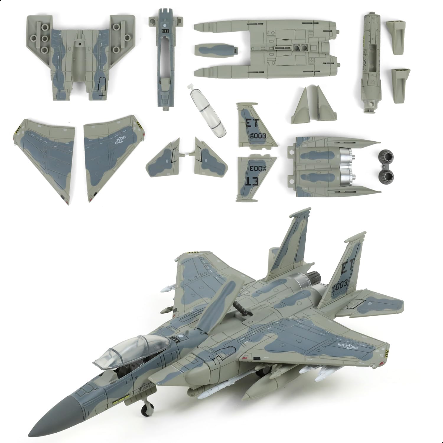 Model Airplane Plastic - 1/72 F-15EX Eagle II เครื่องบินรบของกองทัพอากาศอเมริกัน ชุดประกอบโมเดลของเล่นแบบประกอบง่าย