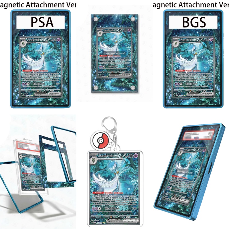 Display Case Acrylic - เคสอะคริลิกแบบรีไซเคิลสำหรับใส่พวงกุญแจลายโปเกมอน Paldean Fates Gardevoir Ex Anime