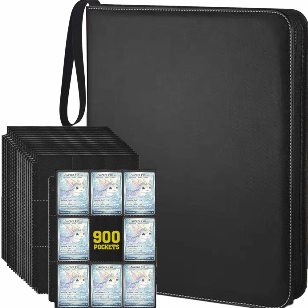Pokemon Binder Card - สมุดใส่การ์ด 900 ช่อง พร้อมแผ่น 50 แผ่น