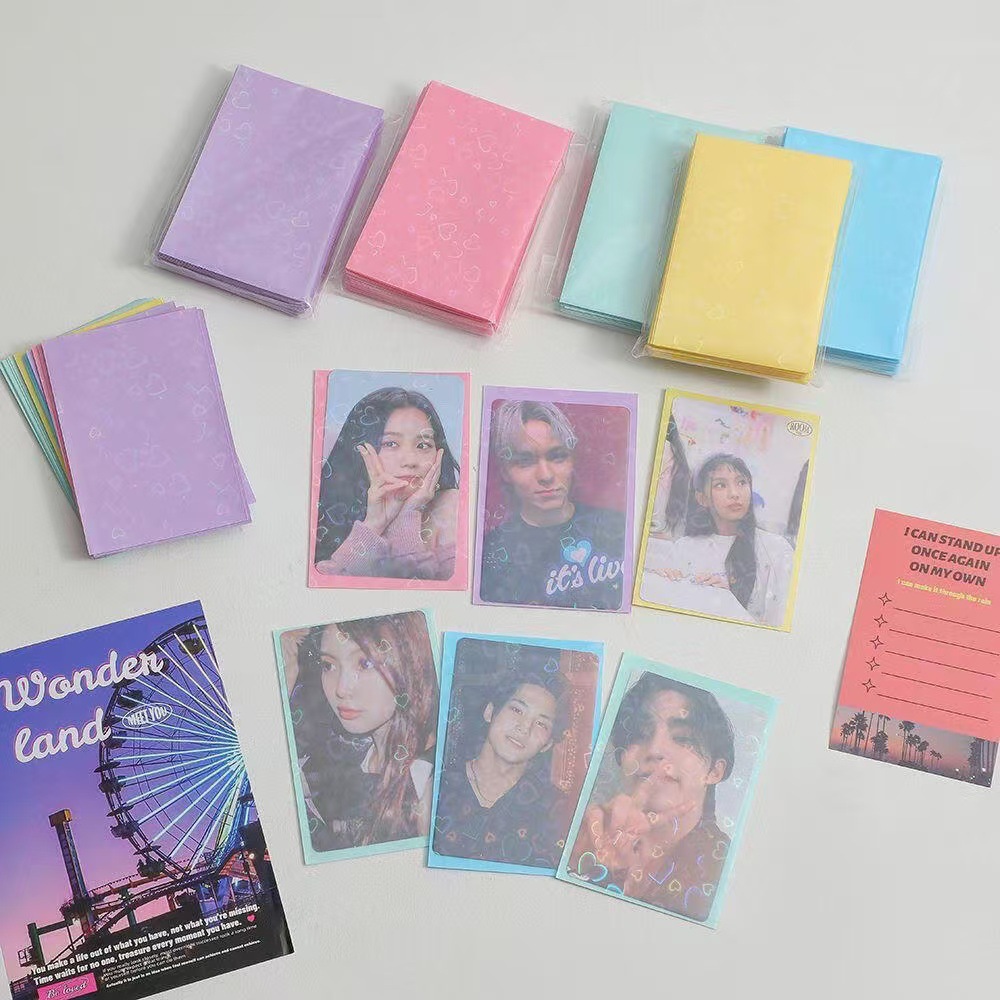 50 ชิ้น การ์ดเลเซอร์รูปหัวใจ 6 - Card Penny Sleeve บทวิจารณ์และราคา