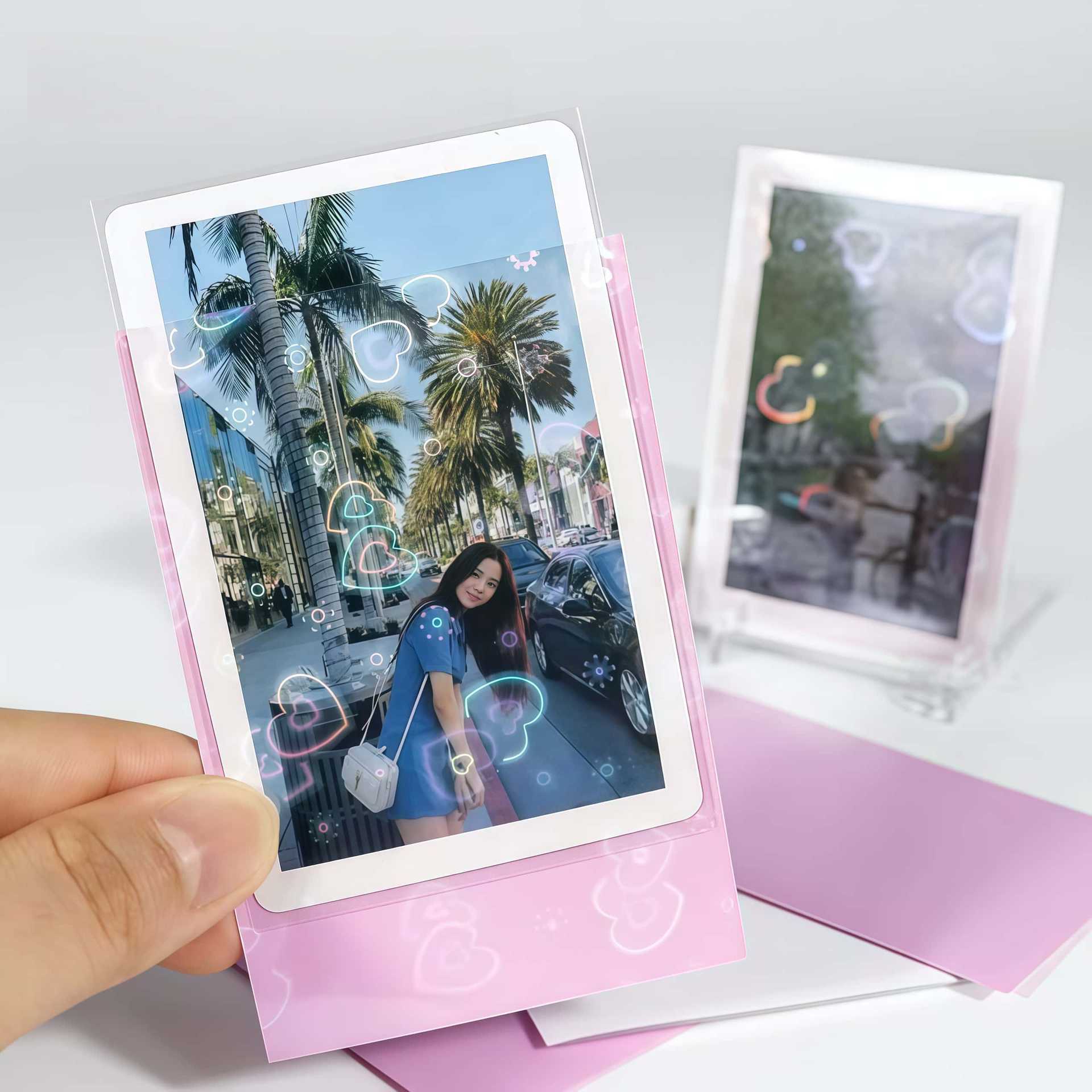 50 ชิ้น การ์ดเลเซอร์รูปหัวใจ 6 - Card Penny Sleeve บทวิจารณ์และราคา