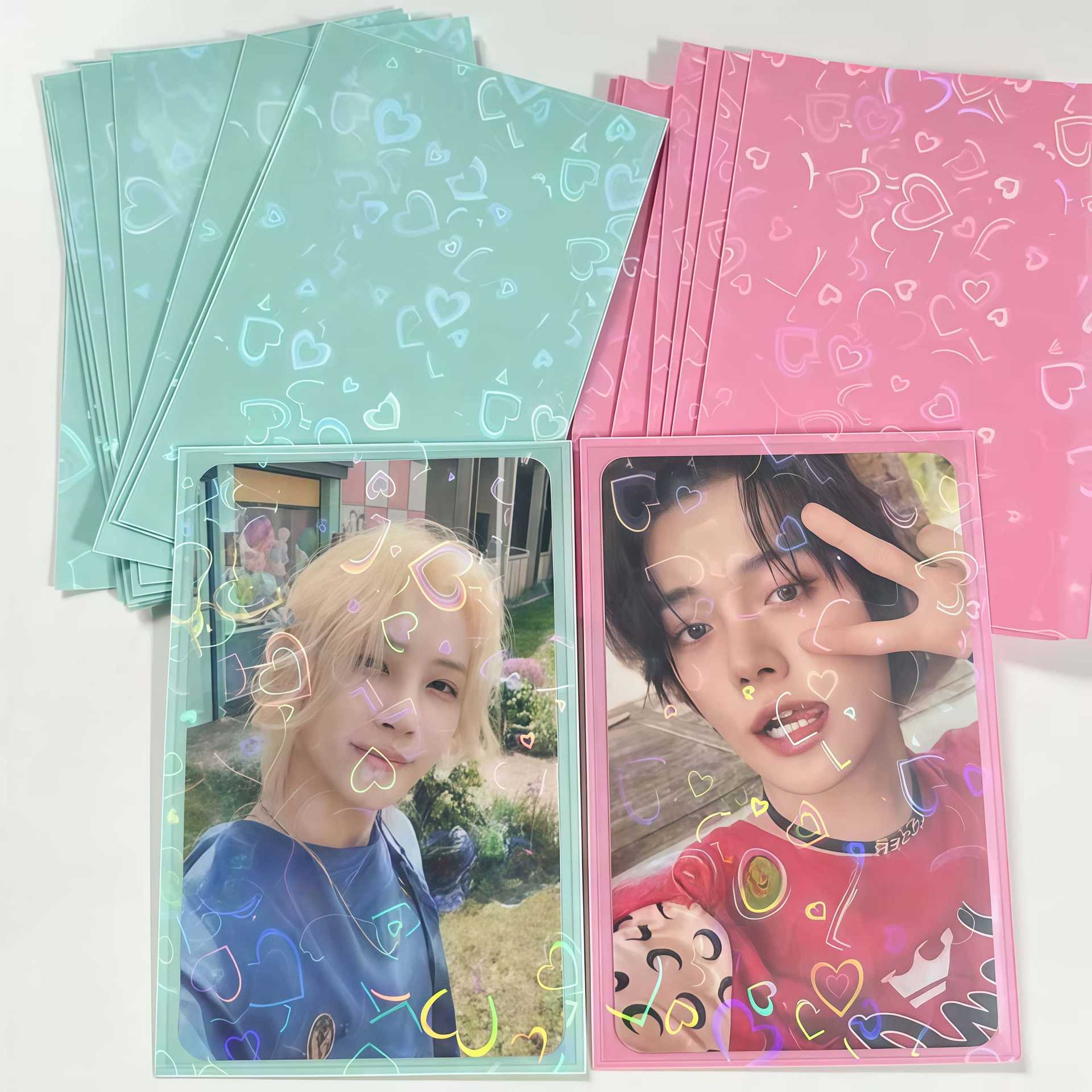 50 ชิ้น การ์ดเลเซอร์รูปหัวใจ 6 - Card Penny Sleeve บทวิจารณ์และราคา