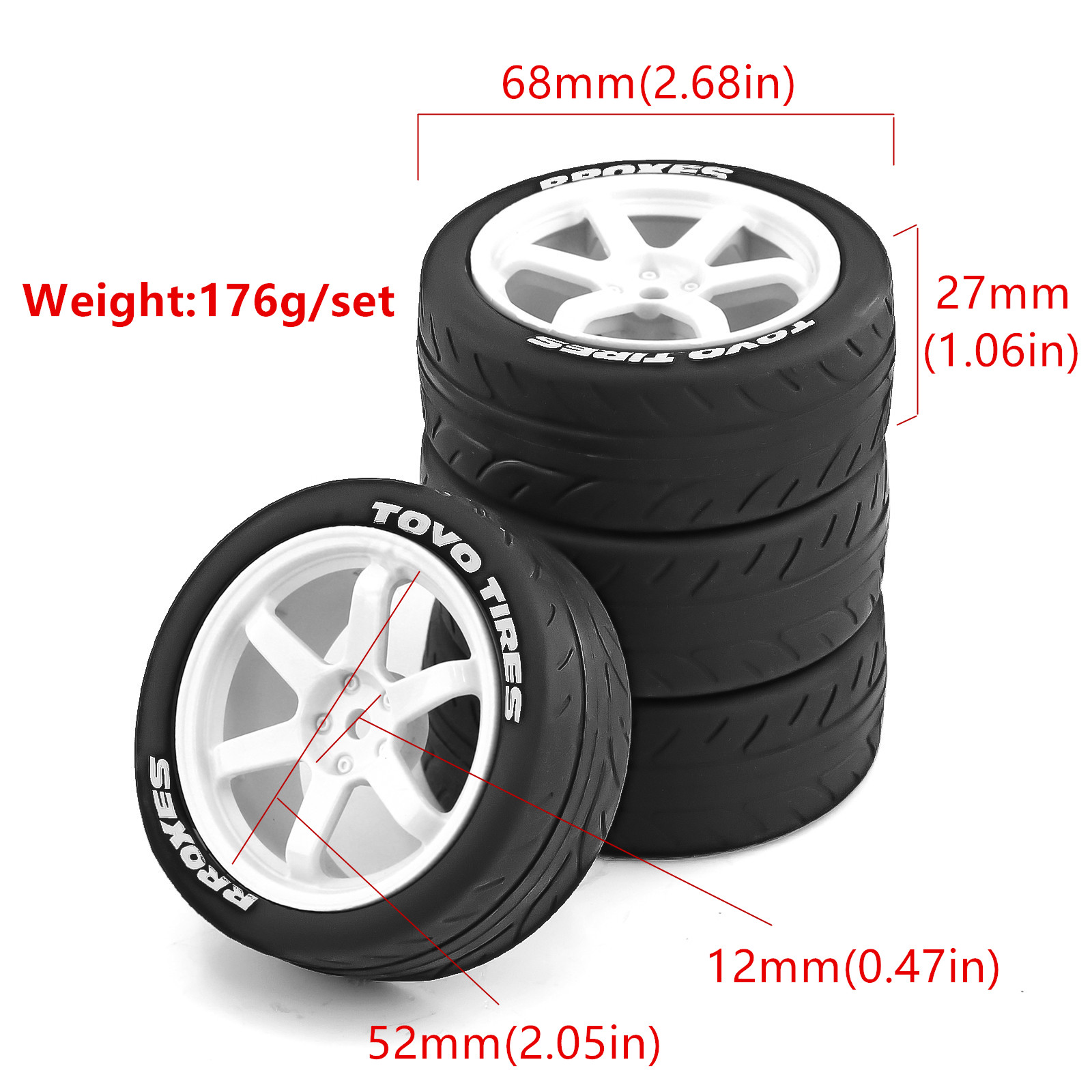 ยางรถวิทยุบังคับขนาด 1/10 สำหร - Tamiya Model Rc Car บทวิจารณ์และราคา